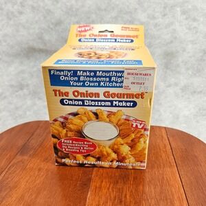 The Onion Gourmet Onion Blossom Maker Complete Set Kitchen Gadget NEW in box vtg